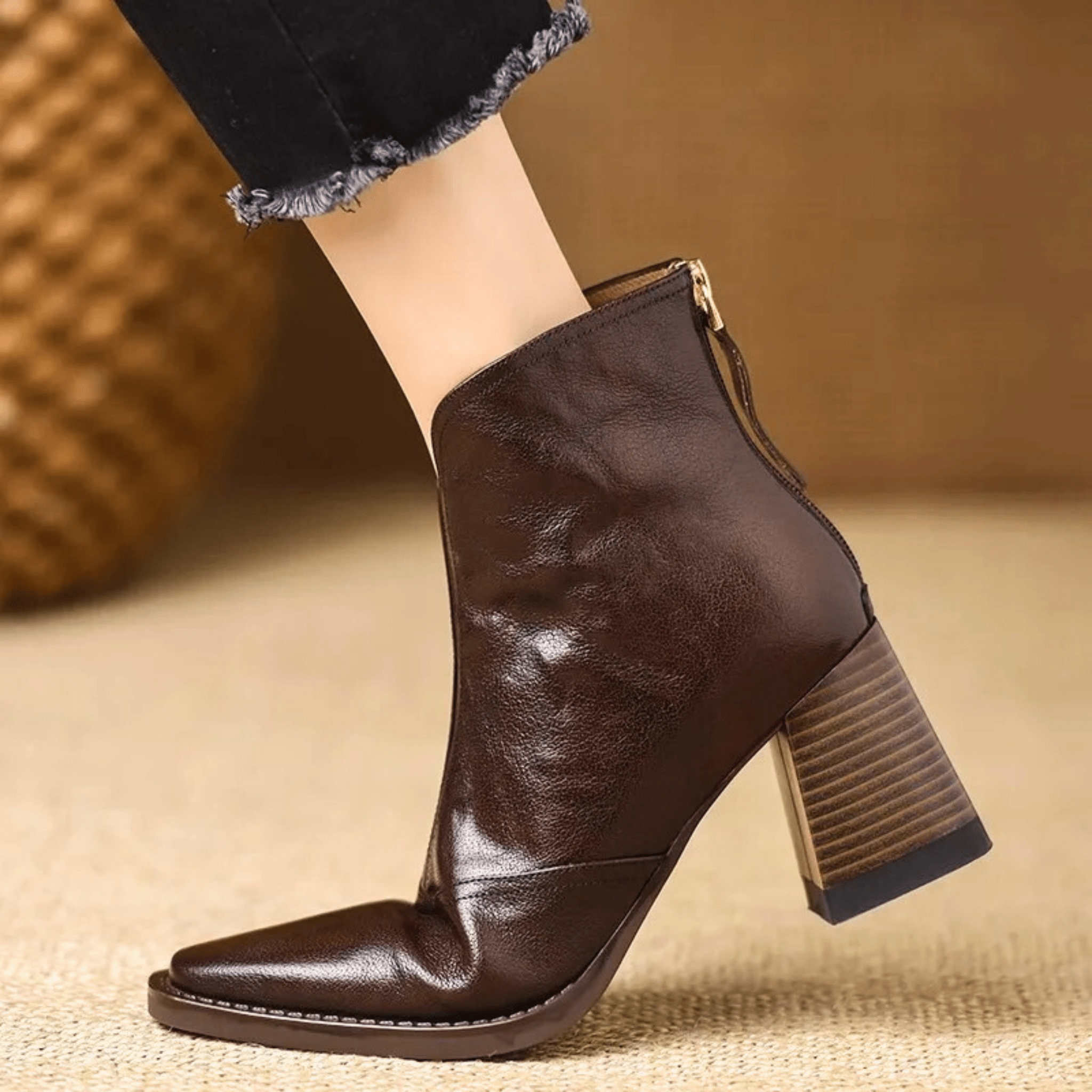 Rosa Black Ankle Boots