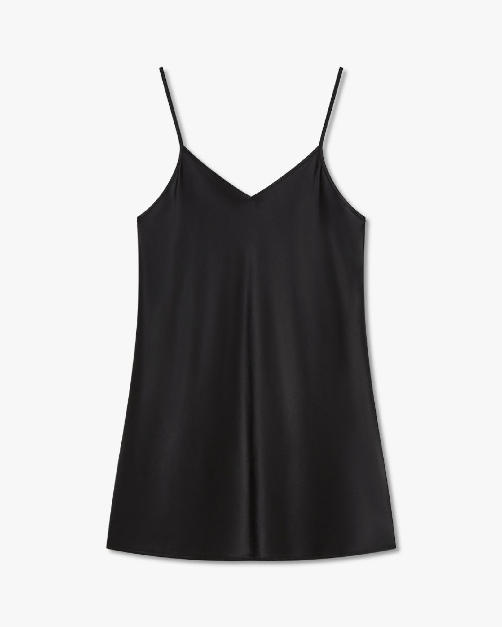 La Nuit Black Slip Dress